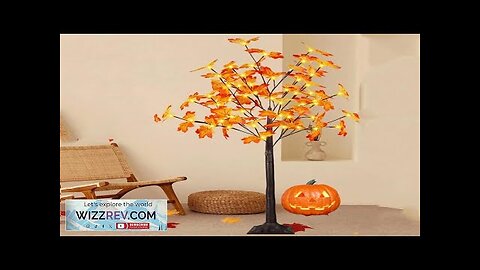 1.2/1.5/1.8M Artificial Lighted Maple Tree Fall Decor LED Prelit Fall Maple Tree Review