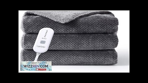 CAROMIO Heated Throw Electric Throw Blanket Flannel Sherpa Heating Blankets Soft Thicken Review