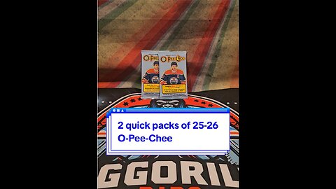 A couple quick packs of 2025-26 O-Pee-Chee