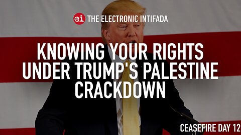 Knowing your rights under Trump's Palestine crackdown, with Abed A. Ayoub