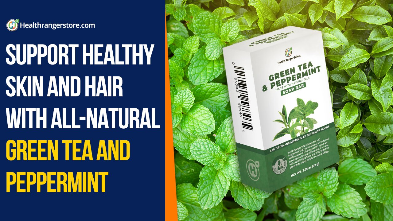 Support healthy skin and hair with all-natural Green Tea and Peppermint