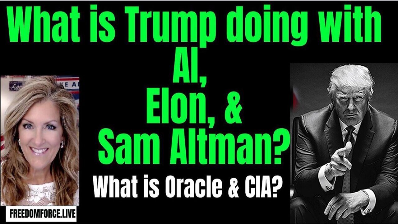 Melissa Redpill Situation Update 01.24.25: "What is Trump doing with AI, Elon, & Sam Altman?"