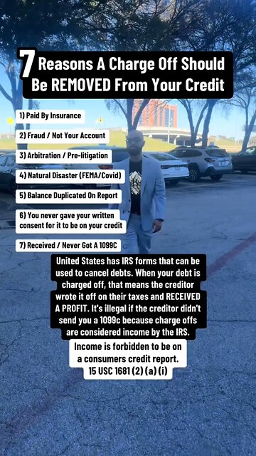 7 Reasons A Charge Off Should Be Removed From Your Credit Report