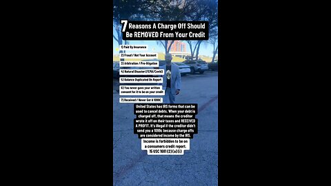 7 Reasons A Charge Off Should Be Removed From Your Credit Report