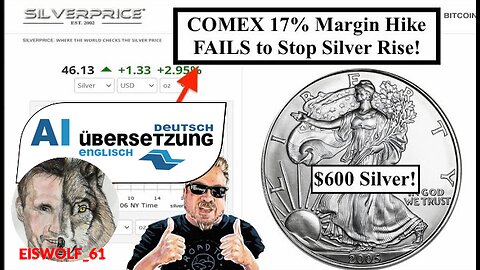 BIX WEIRs SILBERALARM: COMEX erhöht..."600% SILBER kommt schnell!"