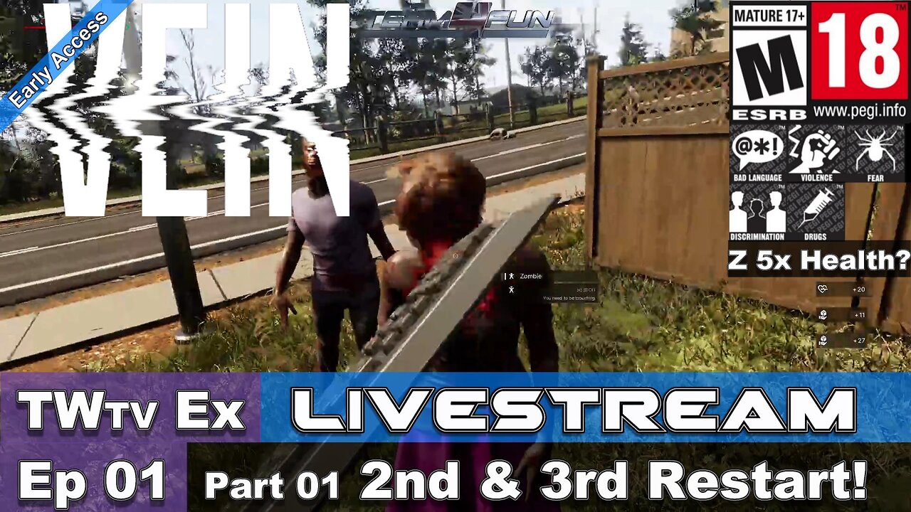 2025 Vein Solo Play (Ex Twitch Livestream Episode 01 Part 01) What happens when Bitten?