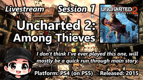Session 1 of Uncharted 2: Among Thieves Remastered (PS4 on PS5)