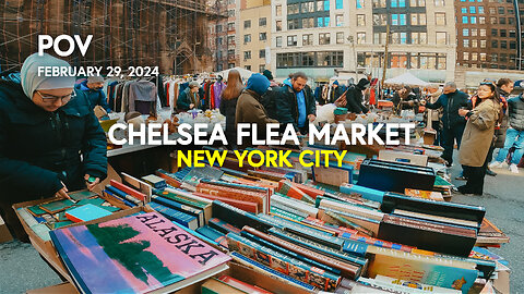 🟧 NEW YORK CITY STREETS: POV Walking through The Flea Market in Chelsea, Manhattan, NY, USA