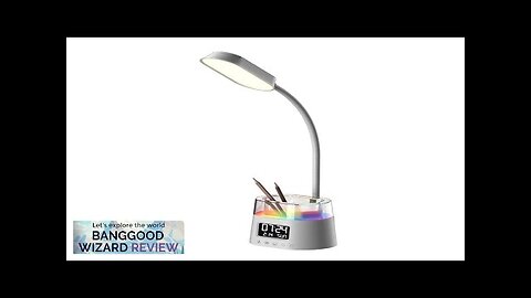 Multifunctional Desktop Table Lamp With RGB Ambient Night Lamp Clock & Calendar Review