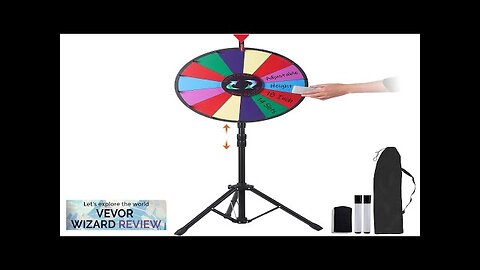 VEVOR 18 inch Spinning Prize Wheel 14 Slots Spinning Wheel with Height Review