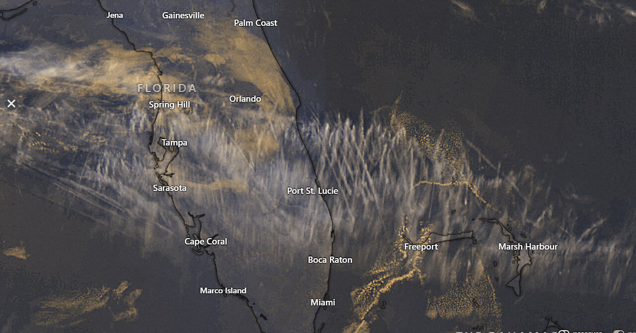 Large Toxic Stratospheric Aerosol Injection Over Florida, Georgia, Alabama, Tennessee, Kentucky! 🆘