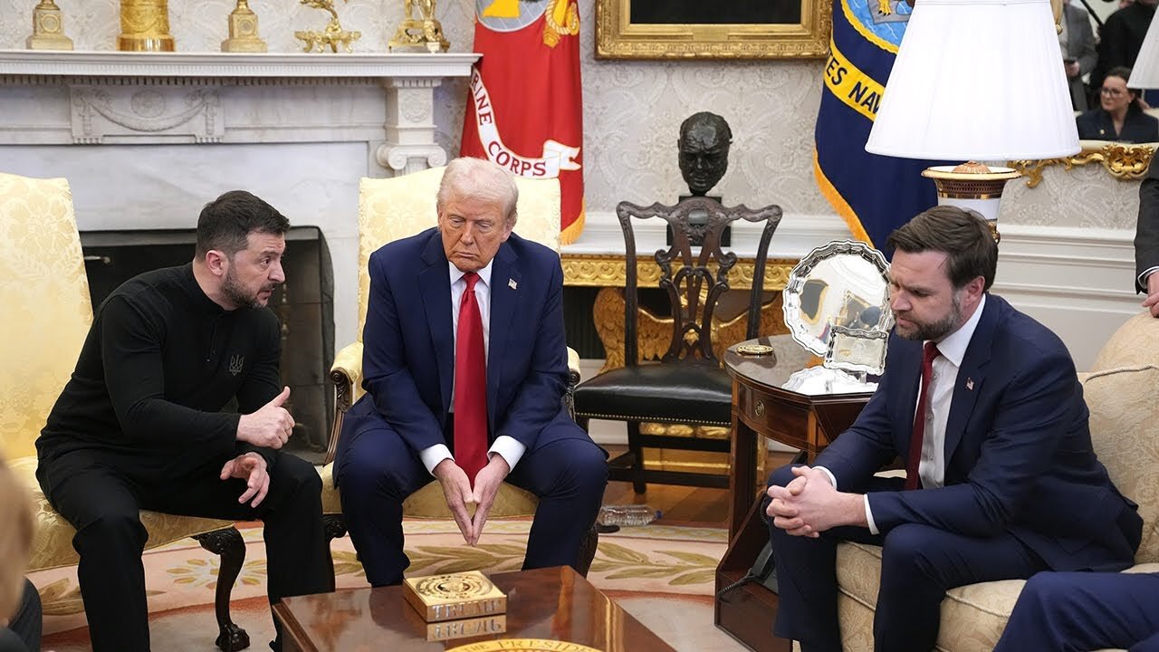 Description X Full argument: Trump-Zelensky White House meeting descends into shouting match