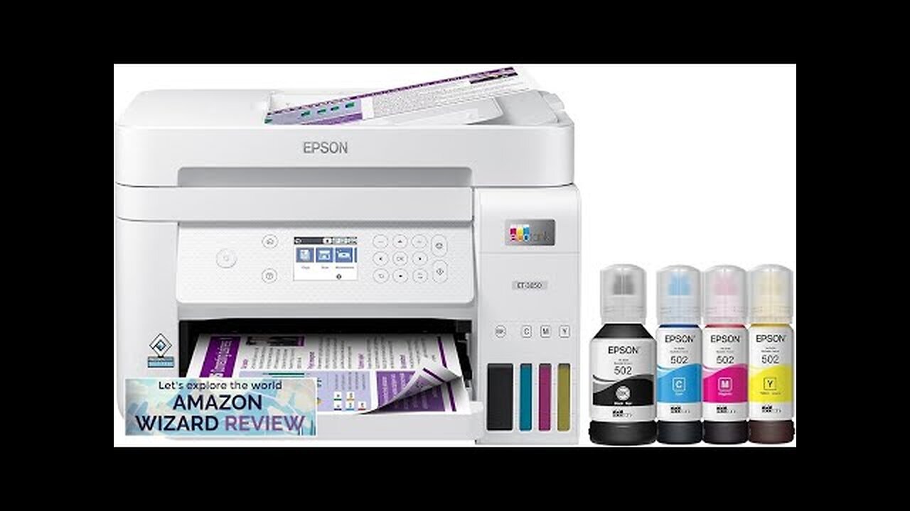 Epson EcoTank ET-3850 Wireless Color All-in-One Cartridge-Free Supertank Printer Review