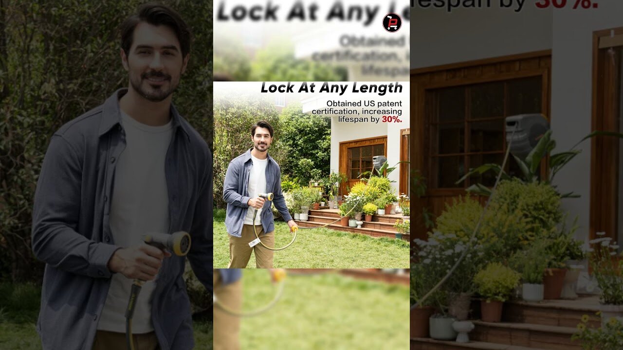 Effortless Watering with the Retractable Garden Hose Reel 5/8 in x 100 ft