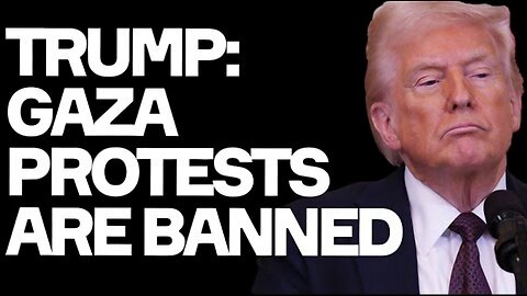 Trump: Gaza Protesters Will Be ARRESTED - FREE SPEECH Lies Exposed