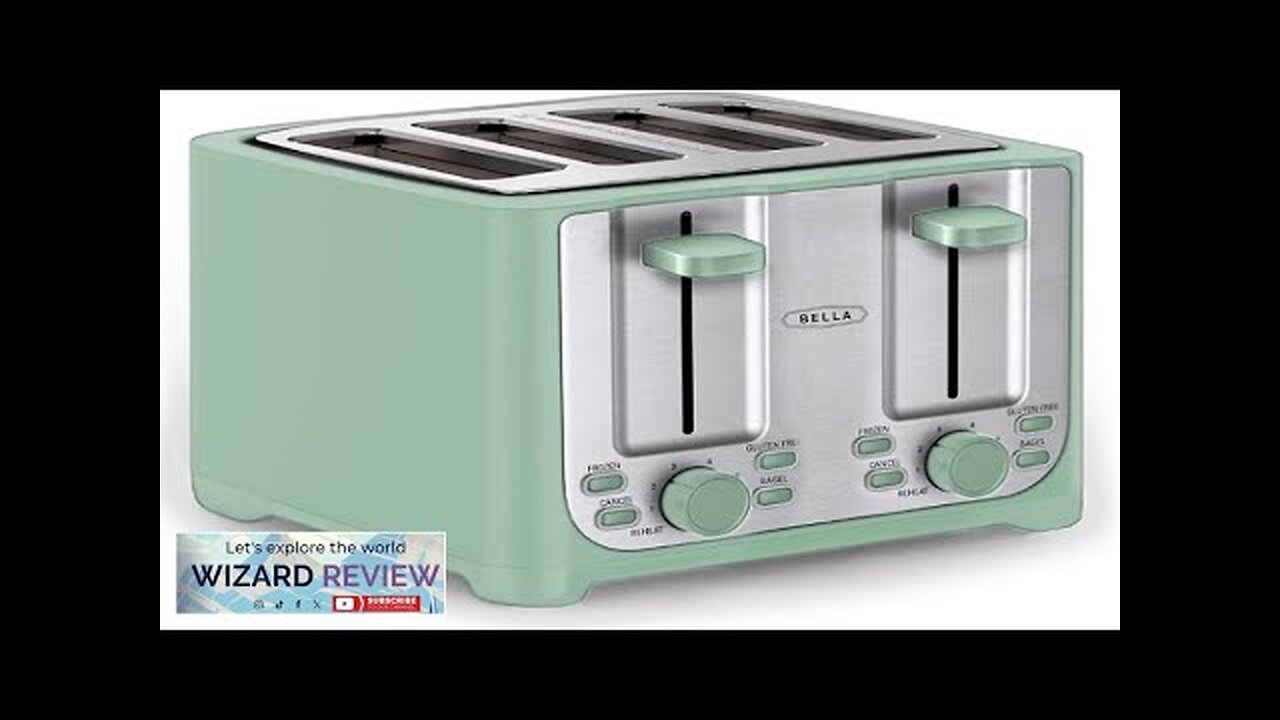 BELLA 4 Slice Toaster with Auto Shut Off Extra Wide Slots Review