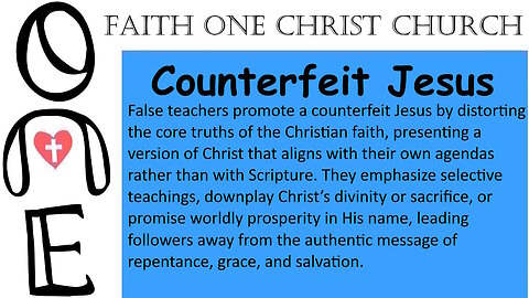 Counterfeit Jesus