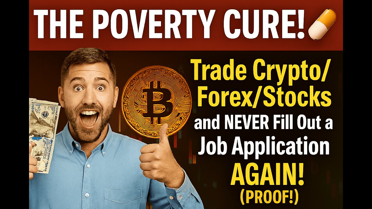 THE POVERTY CURE! 💊 Trade Crypto/Forex/Stocks and NEVER Fill Out a Job Application AGAIN! (PROOF!)