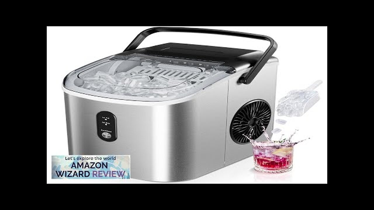 EUHOMY Countertop Ice Maker Machine with Handle 26.5lbs per Day 9 Cubes Review