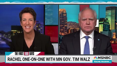 Failed Vice Presidential Nominee Tim Walz on MSNBC calling Elon Musk a Nazi and other nonsense