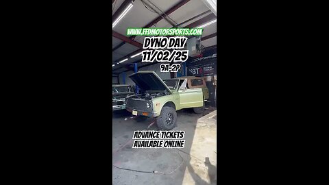 Next Dyno Day 11/02/25 9a-2p , Three Dyno Pulls & Tshirt for $100