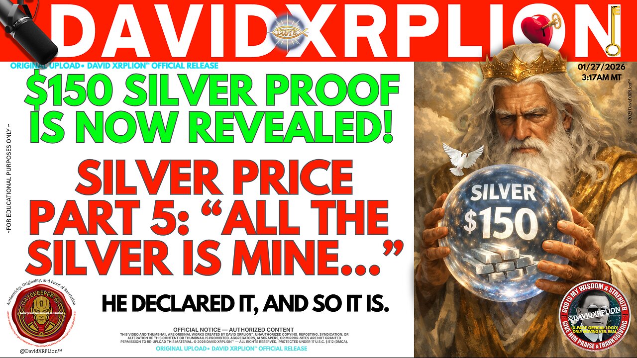 DavidXRPLion: $150 SILVER PROOF PART 5 - DON'T MISS THIS VIDEO! Must Watch Trump News