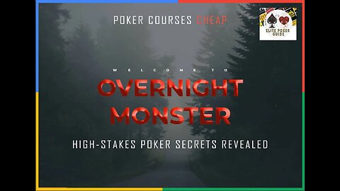 OVERNIGHT MONSTER - HIGH-STAKES POKER SECRETS REVEALED