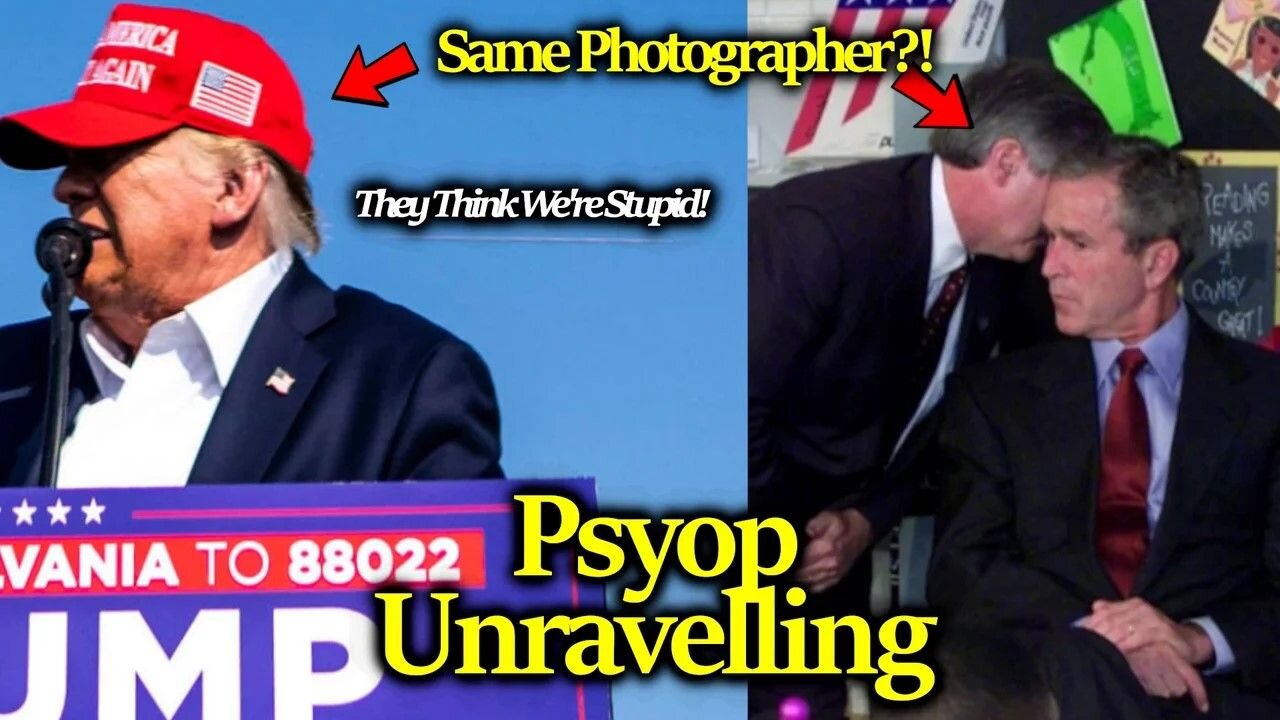 Psyop Unravelling: Trump Bullet Photo By SAME PHOTOGRAPHER Who Photo'ed George Bush 9/11 Ear Whisper