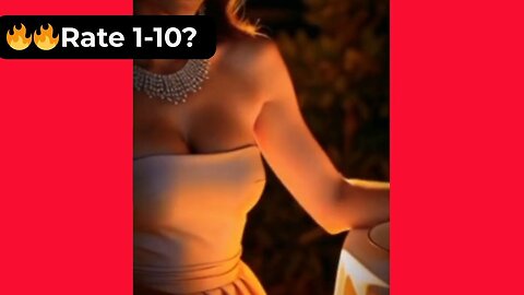 🔥 Rate Her Cleavage in This Evening Dress 1-10? 😍 Supermodel 4K