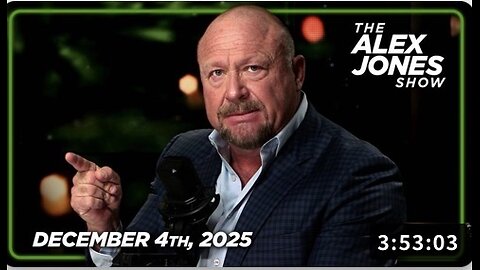 12 4 25 ALEX JONES Senator Warner Called For US Military To Overthrow President Trump