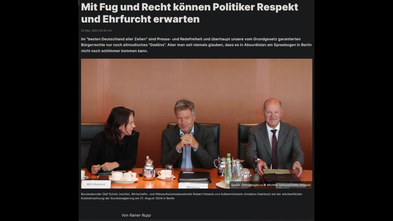 Mit Fug und Recht können Politiker Respekt und Ehrfurcht erwarten