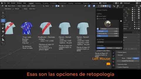 Opciones para hacer retopologia