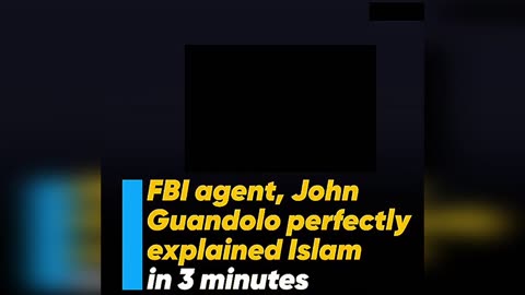 FBI agent, John Guandolo perfectly explained Radical Islam in 3 minutes.