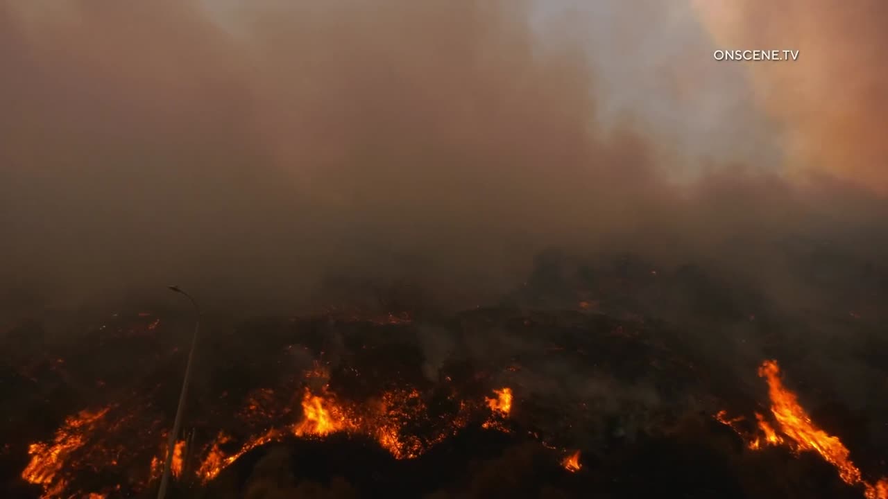 Structures Burn as Palisades Fire Explodes to 1,200+ Acres