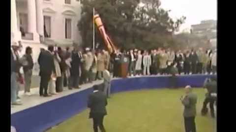 President Reagan just fired a dart that hit Ricky Sanders in stride