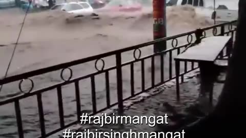 Widespread flooding across Jamaica following Hurricane Melissa's landfall today.