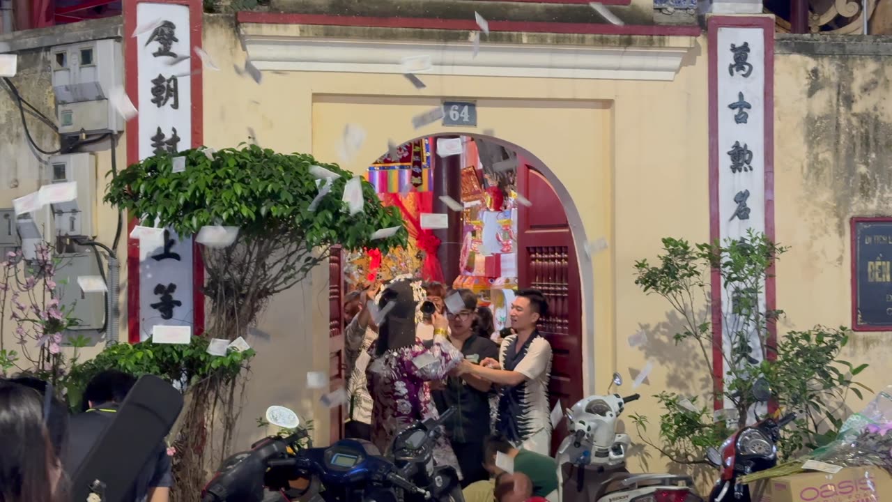 Free money from Buddhist Saints in Hanoi, Vietnam