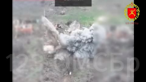 Backpack Full of Tank Mines Delivered to a Ukrainian Strongpoint