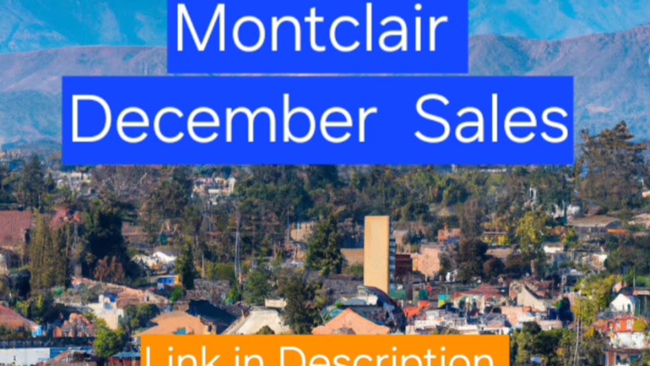 Montclair December Sales 🏢