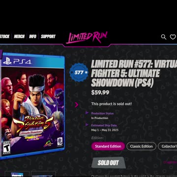 Limited Run Is Buns #bovcast #limitedrungames #virtuafighter