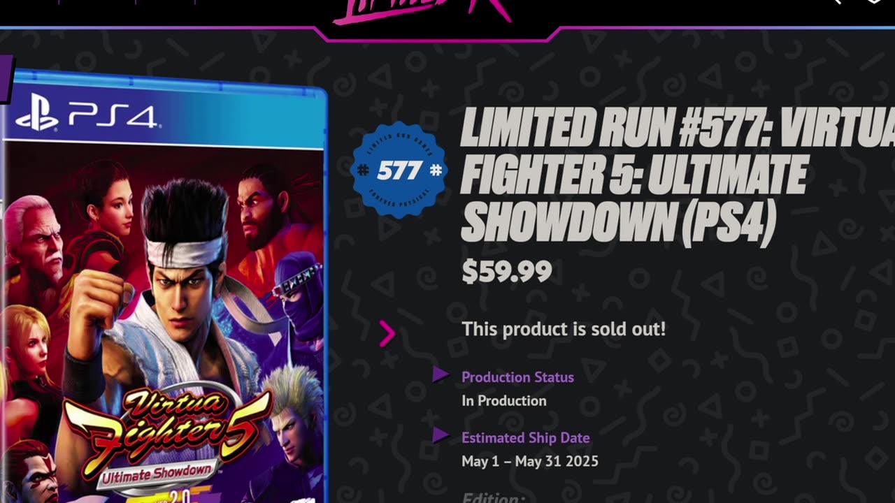 Limited Run Is Buns #bovcast #limitedrungames #virtuafighter