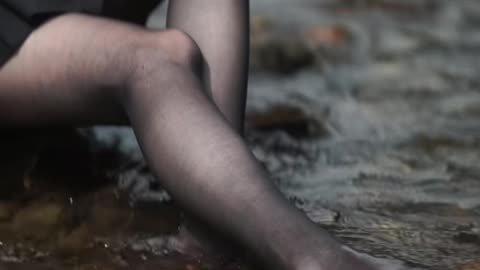 Korean Jet Black Stockings Teasing Close-up Highlights - Daily Beauty EP 489
