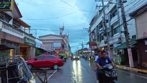 Friendly Locals on Del Pilar Street in Cabanatuan City in Nueva Ecija, Philippines