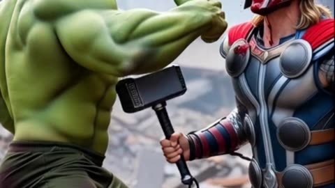 Hulk vs Thor Fight