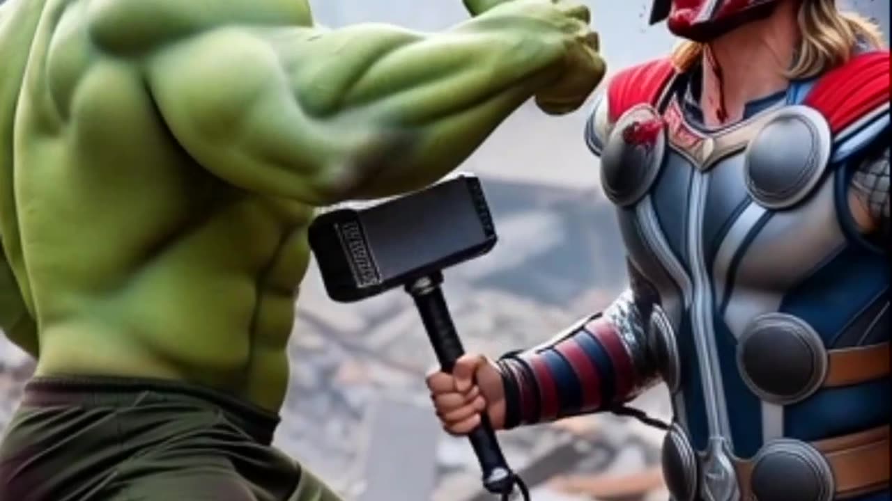 Hulk vs Thor Fight