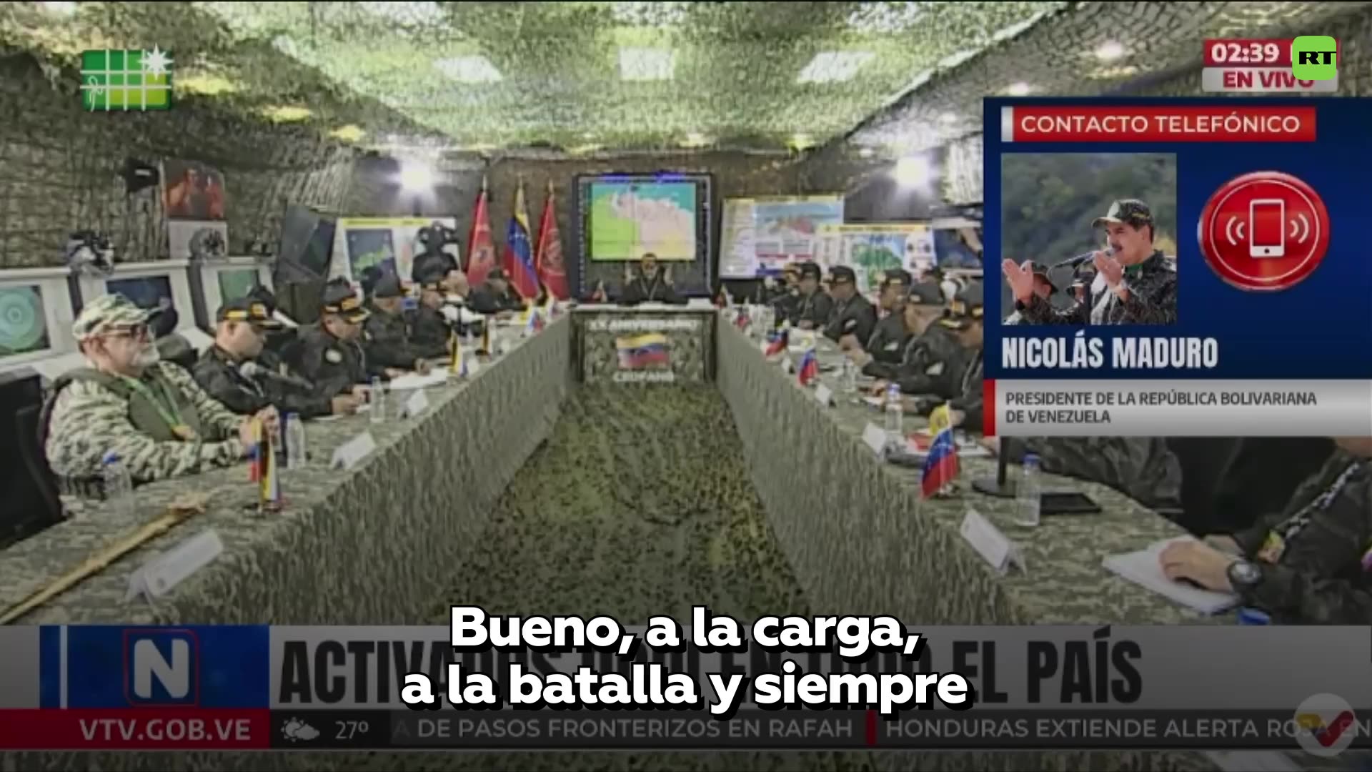 Maduro tras el nuevo despliegue militar: Venezuela le pertenece a los venezolanos