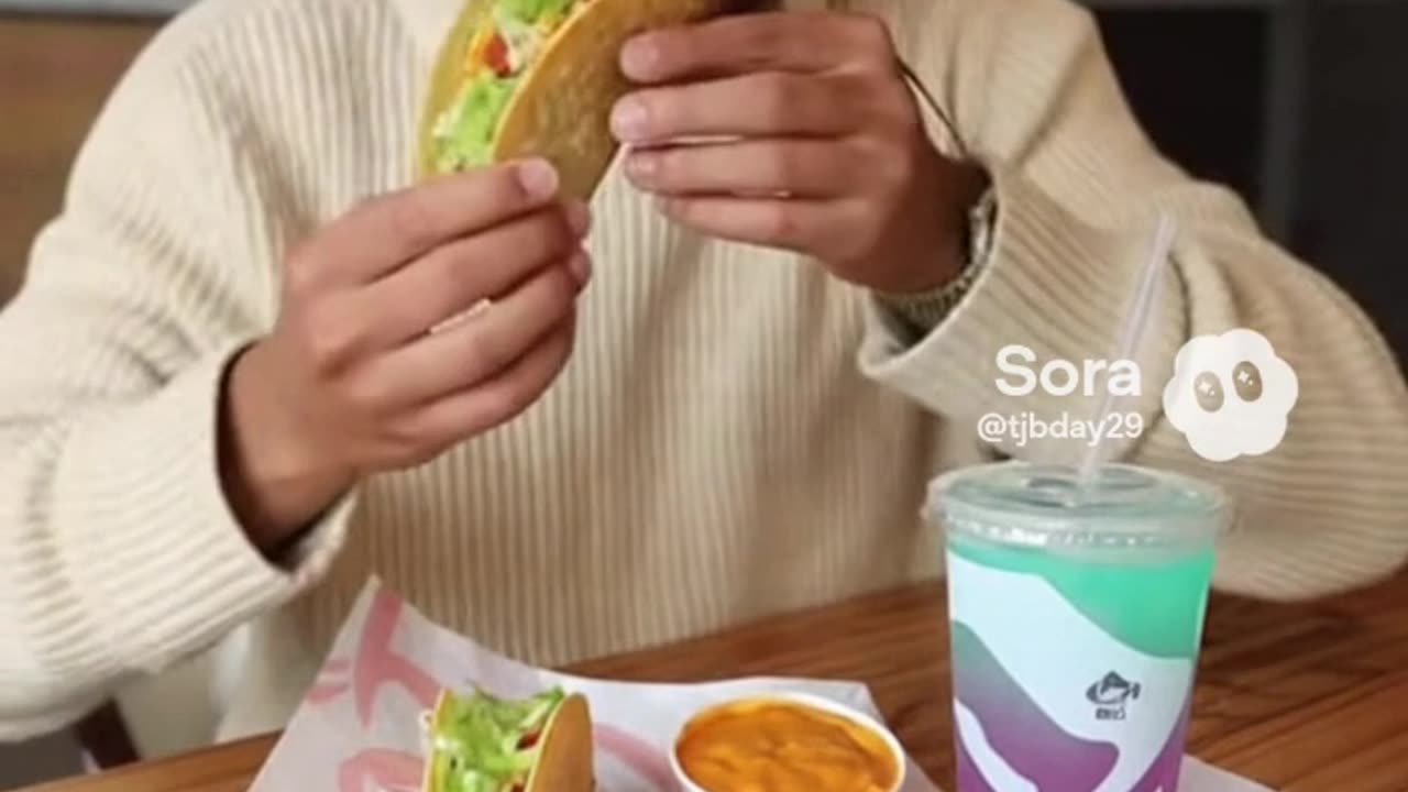 Guy does a Taco Bell review