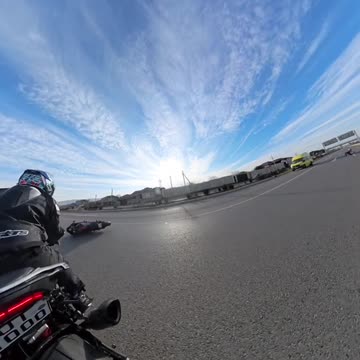 Motorcycle Keeps Going Without Rider