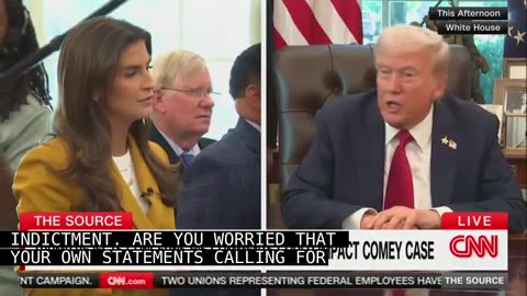 CNN’s Kaitlan Collins Confronts Trump To His Face on Rants Torpedoing Case Against Comey