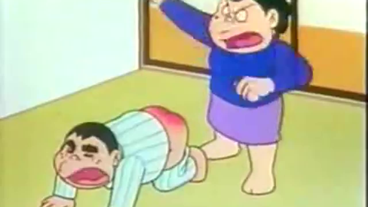 Jungle Kurobe 1 F/m ep 14 spanking scene #2